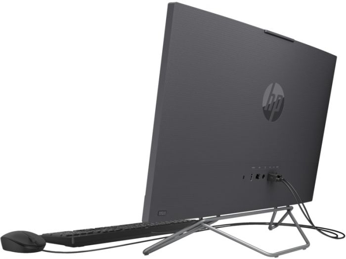 Комп'ютер персональний моноблок HP 240-G9 23.8" FHD IPS AG, Intel i5-1235U, 8GB, F512GB, UMA, WiFi, кл+м, 3р, Win11P, чорний