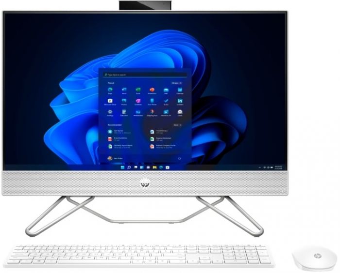 Комп'ютер персональний моноблок HP 240-G9 23.8" FHD IPS AG, Intel i3-1215U, 8GB, F256GB, UMA, WiFi, кл+м, 2р, DOS, білий