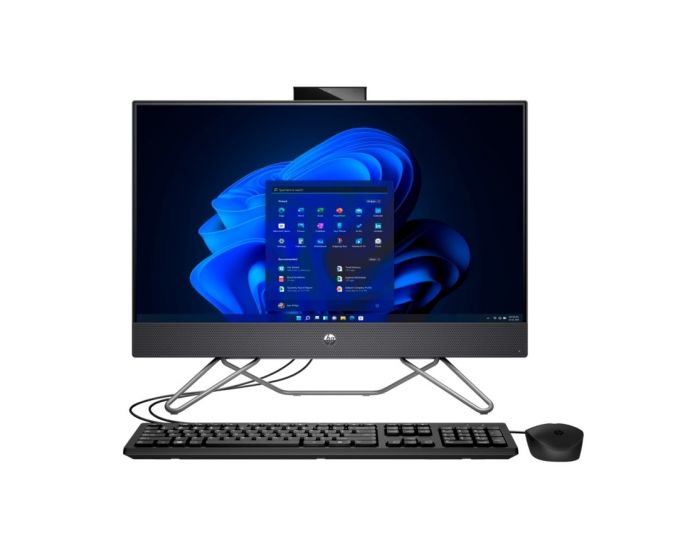 Комп'ютер персональний моноблок HP 240-G9 23.8" FHD IPS AG, Intel P J5040, 8GB, F256GB, UMA, WiFi, кл+м, DOS, чорний