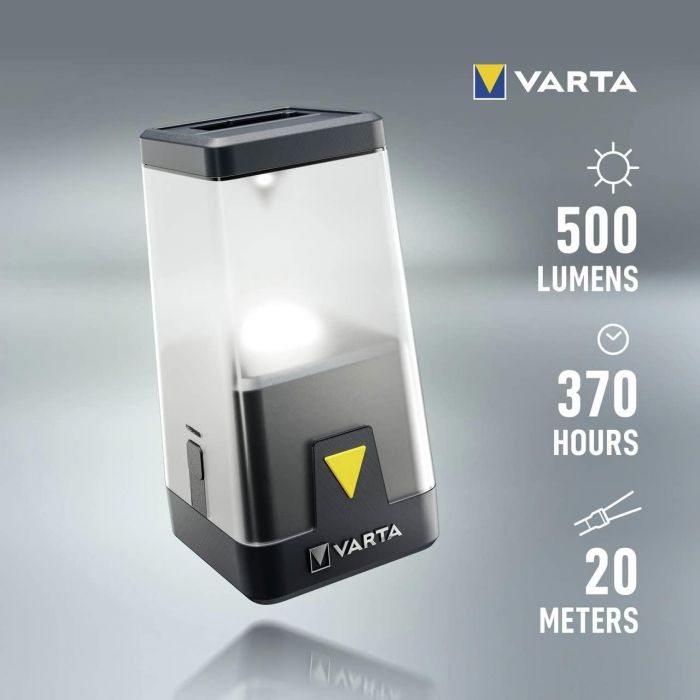 Ліхтар VARTA Кемпінговий  Ambiance  L30RH з гібридною системою живлення акумулятор/батарейки, IP54, до 500 люмен, до 370 годин роботи, 3хАА