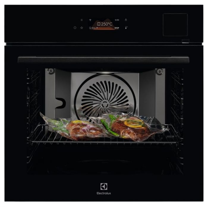 Духова шафа Electrolux електрична, 70л, А++, пара, дисплей, конвекція, ф-ція пароварки, телескопічні напрямні, чорний