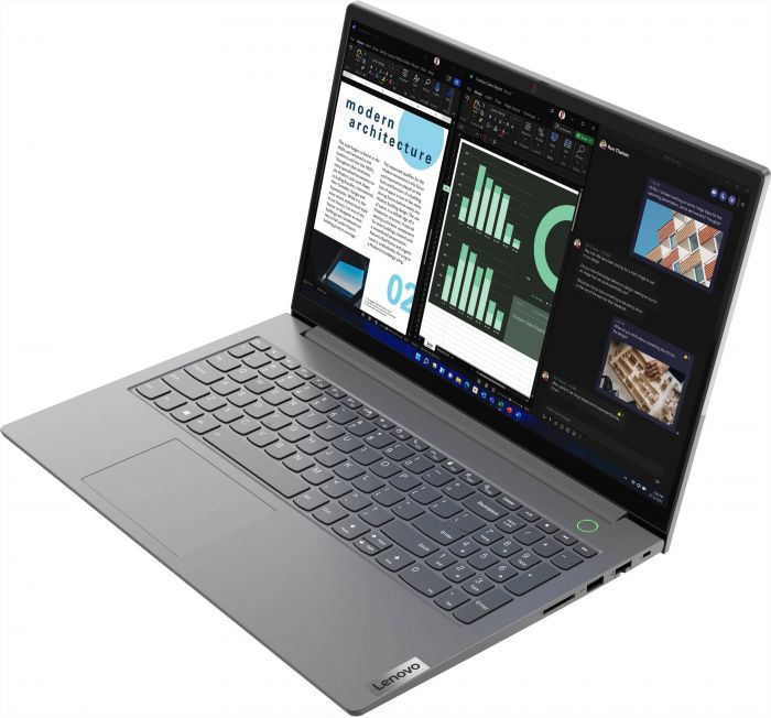 Ноутбук Lenovo ThinkBook 15-G4 15.6" FHD IPS AG, AMD R5-5625U, 8GB, F512GB, UMA, DOS, сірий