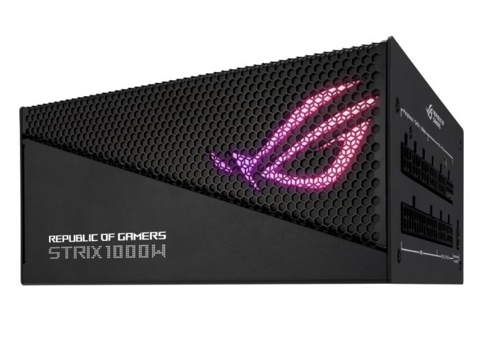 Блок живлення ASUS ROG STRIX AURA (1000W), >90%, 80+ Gold, 135мм, 1xMB 24pin(20+4), 2xCPU 8pin(4+4), 4xMolex, 5xSATA, 4xPCIe 8pin(6+2), Fully Modular, ARGB, ROG-STRIX-1000G-AURA-GAMING