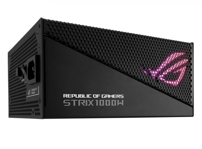 Блок живлення ASUS ROG STRIX AURA (1000W), >90%, 80+ Gold, 135мм, 1xMB 24pin(20+4), 2xCPU 8pin(4+4), 4xMolex, 5xSATA, 4xPCIe 8pin(6+2), Fully Modular, ARGB, ROG-STRIX-1000G-AURA-GAMING