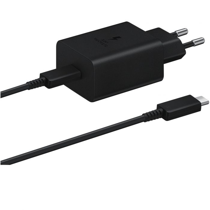 Мережевий зарядний пристрій Samsung 45W Compact Power Adapter (with C to C Cable) Black