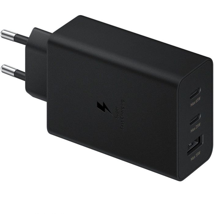 Мережевий зарядний пристрій Samsung 65W Power Adapter Trio (w/o cable) Black