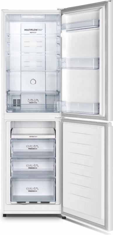 Холодильник з нижн. мороз. камерою Gorenje, 182х55х55см, 2 двері, 171(80)л, А+, NoFrost Plus, Зона св-ті, Білий