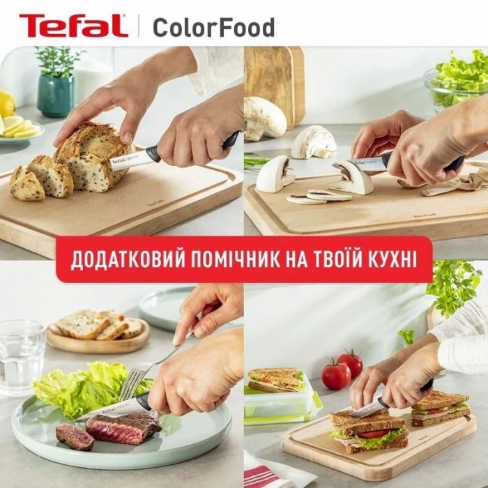 Набір ножів Tefal ColorFood 3 предмети, нержавіюча сталь