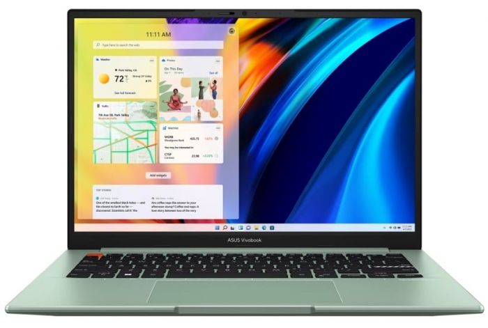 Ноутбук ASUS Vivobook S 15 M3502QA-L1207 15.6" FHD OLED, AMD R7-5800H, 16GB, F512GB, UMA, NoOS, Зелений