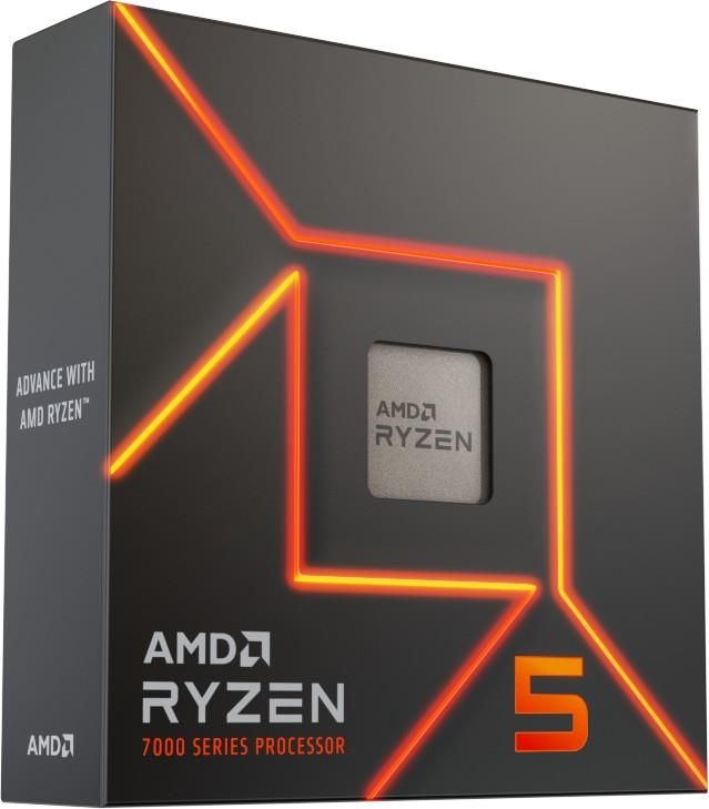 Центральний процесор AMD Ryzen 5 7600X 6C/12T 4.7/5.3GHz Boost 32Mb Radeon Graphics AM5 105W w/o cooler Box