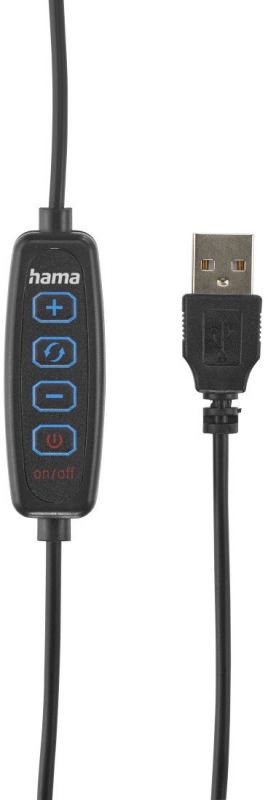 Штатив зі світлодіодним кільцем Hama SpotLight Steady 120 V2 BT Black