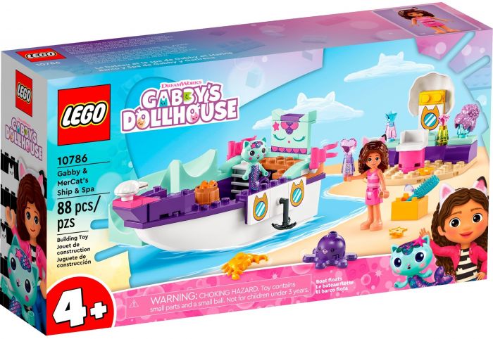 Конструктор LEGO Gabby's Dollhouse Корабель і спа Ґаббі й Нявки