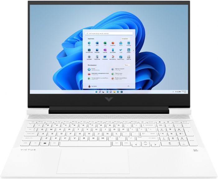 Ноутбук HP Victus 16-s0000ua 16.1" QHD IPS AG, AMD R7-7840HS, 16GB, F1024GB, NVD4070-8, Win11, білий