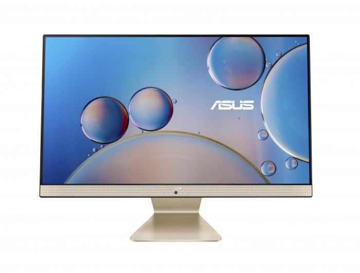 Персональний комп'ютер моноблок ASUS M3400WYAK-BA019M 23.8" FHD AG, AMD R5-5625U, 16GB, F512GB, UMA, WiFi,  кл+м, без ОС, золотистий