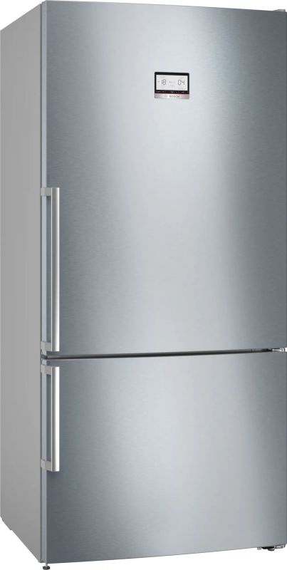 Холодильник Bosch з нижн. мороз., 186x80x86, xолод.відд.-479л, мороз.відд.-140л, 2дв., А++, NF, дисплей, нерж