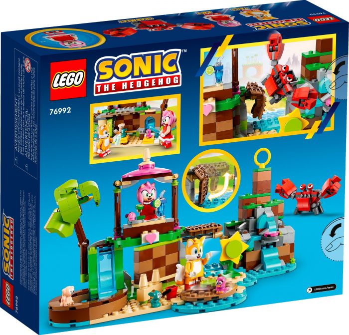 Конструктор LEGO Sonic the Hedgehog Острів Емі для порятунку тварин