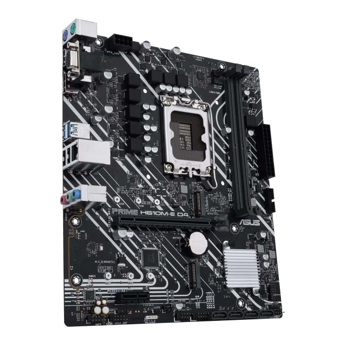 Материнcька плата ASUS PRIME H610M-E D4-CSM s1700 H610 2xDDR4 M.2 HDMI DP VGA mATX CSM