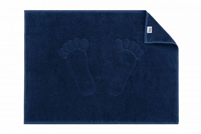 Килимок для ніг махровий Ardesto Benefit, 50х70см, 100% бавовна, темно-синій