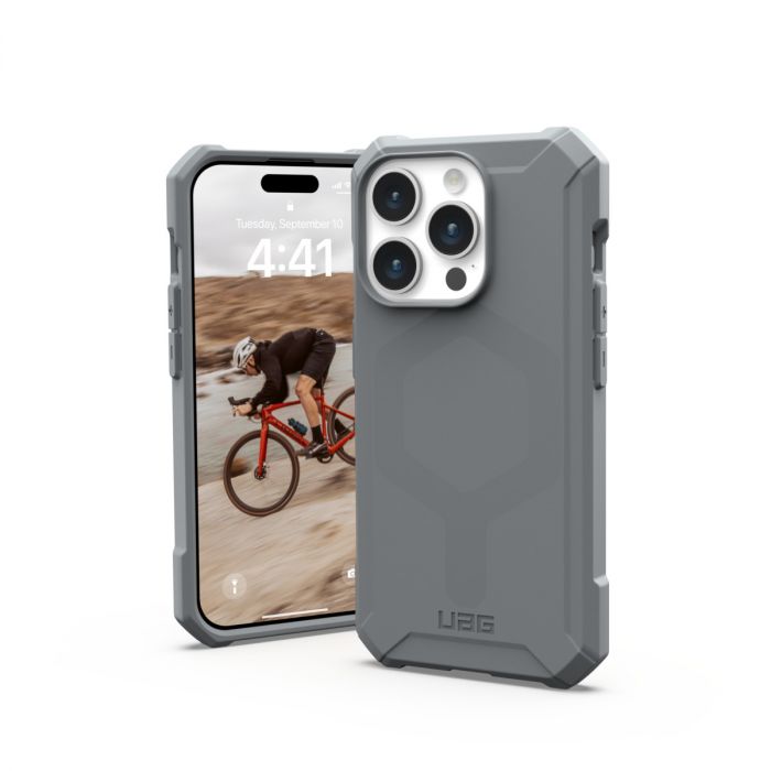 Чохол UAG для Apple iPhone 15 Pro Essential Armor Magsafe, Silver