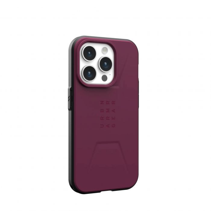 Чохол UAG для Apple iPhone 15 Pro Civilian Magsafe, Bordeaux