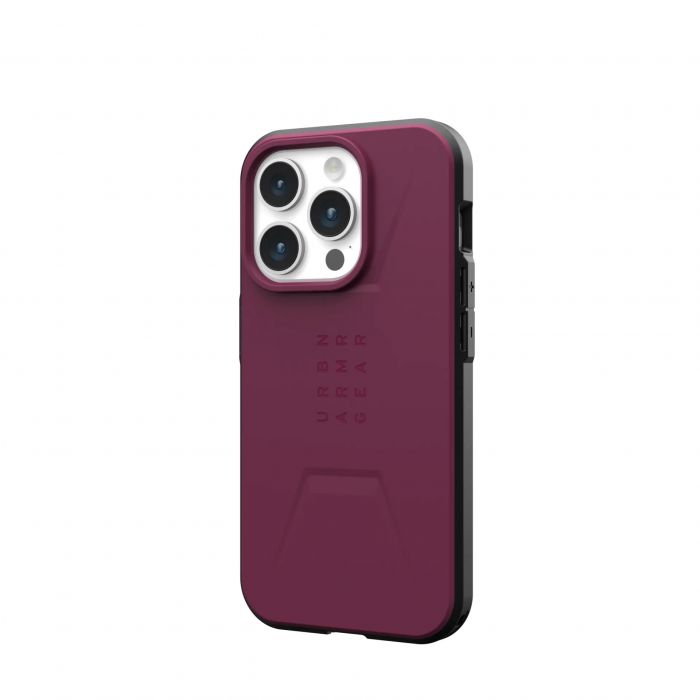 Чохол UAG для Apple iPhone 15 Pro Civilian Magsafe, Bordeaux