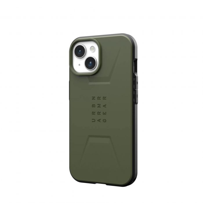 Чохол UAG для Apple iPhone 15 Civilian Magsafe, Olive Drab