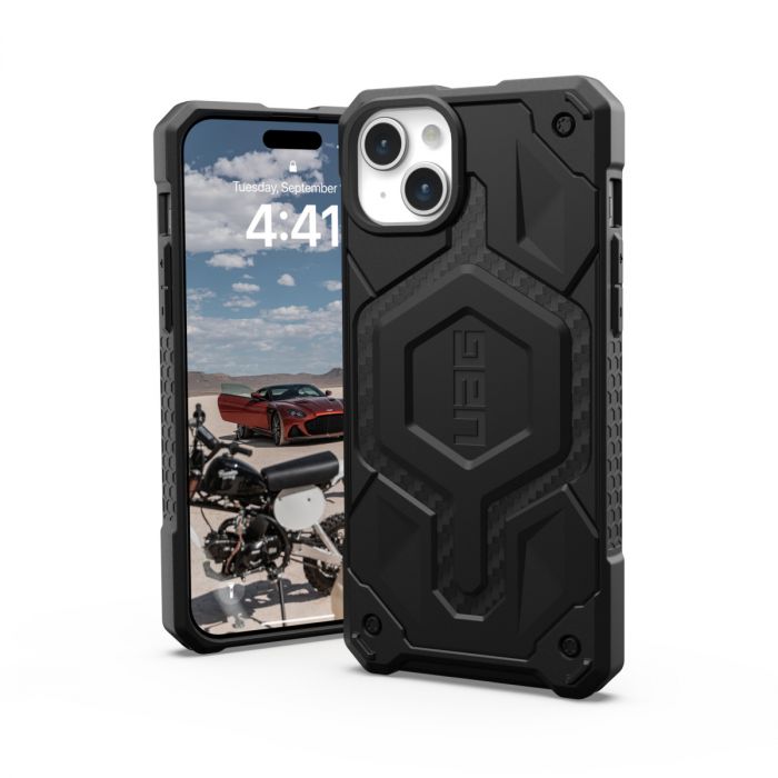 Чохол UAG для Apple iPhone 15 Plus Monarch Pro Magsafe, Carbon Fiber