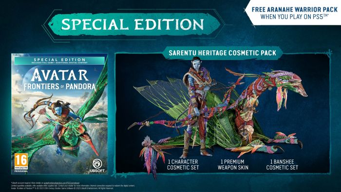 Гра консольна PS5 Avatar: Frontiers of Pandora Special Edition, BD диск