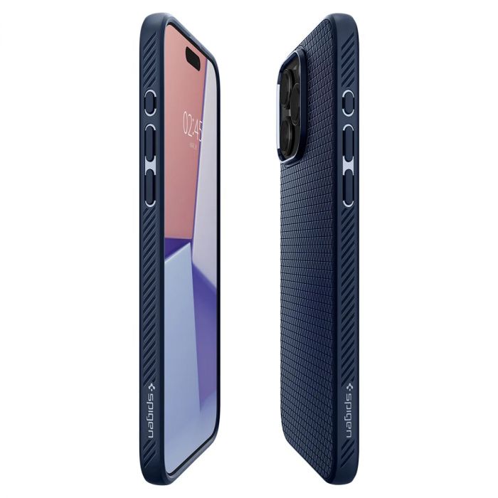 Чохол Spigen для Apple iPhone 15 Pro Liquid Air, Navy Blue