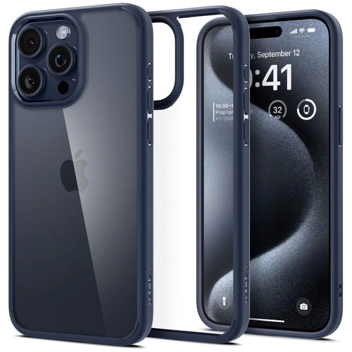 Чохол Spigen для Apple iPhone 15 Pro Max Ultra Hybrid, Navy Blue