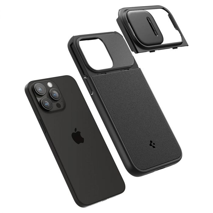 Чохол Spigen для Apple iPhone 15 Pro Max Optik Armor MagFit, Black