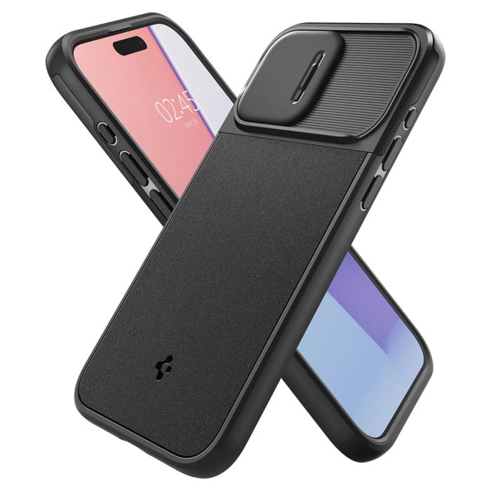 Чохол Spigen для Apple iPhone 15 Pro Optik Armor MagFit, Black