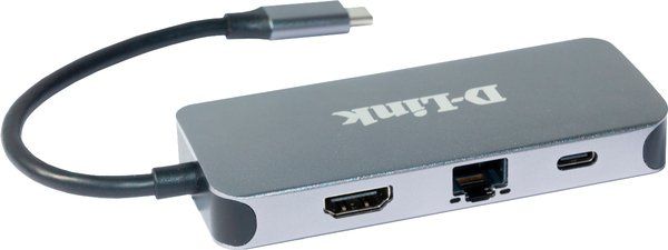 USB-Концентратор D-Link DUB-2335 3xUSB3.0, 1xUSB-C/PD, 1xHDMI 1.4b, 1xGE, USB-C