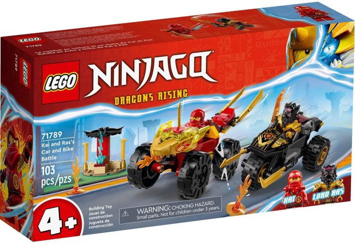 Конструктор LEGO Ninjago Кай та Рас: Битва на машині та мотоциклі