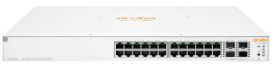 Комутатор HPE Aruba Instant On 1930, Class4 PoE 4SFP/SFP+ 370W Switch, 24xGE, 4xGE SFP ports, LT Warranty