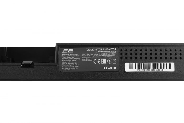Монітор 2E 28.7" D2923B 2xHDMI, DP, Audio, IPS, 2560*1080, 21:9, 75Hz