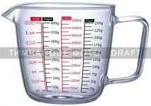 Мірна склянка Ardesto, 500 мл, боросилікатне скло