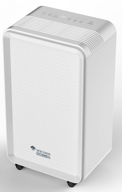 Осушувач повітря Mycond Roomer Smart 12 побутовий, 12л.на добу, 120м3/год, 25м2, дисплей, ел. кер-ня, Wi-Fi, таймер, авто вимк., білий