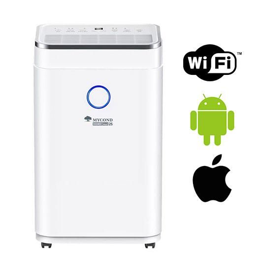 Осушувач повітря Mycond Roomer Smart 25 побутовий, 25л.на добу, 180м3/год, 50м2, дисплей, ел. кер-ня, Wi-Fi, таймер, авто вимк., білий