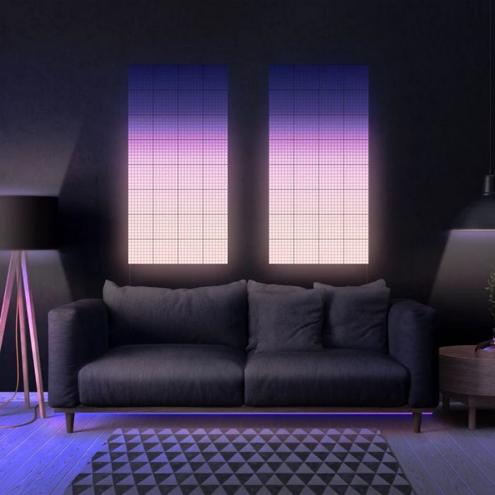 Панель Smart LED Twinkly Squares 1+5 RGB, Gen II, IP20, 16x16см, кабель білий