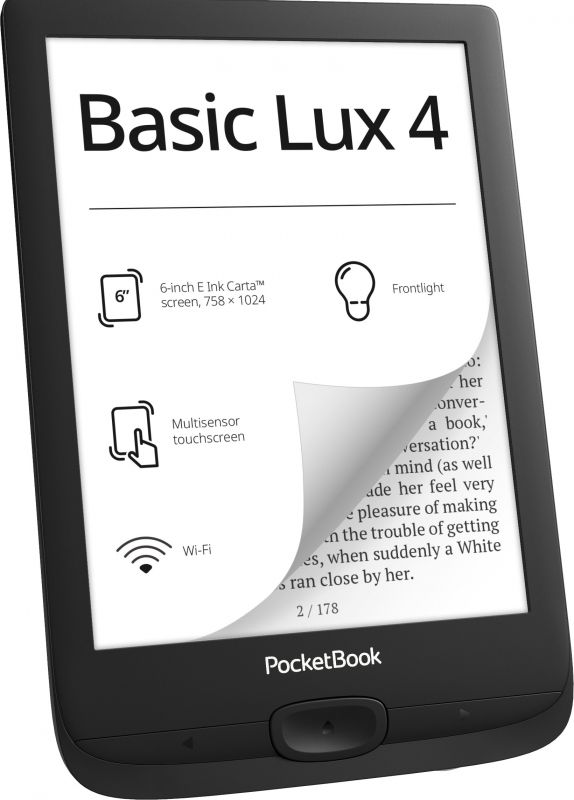 Електронна книга PocketBook 618, Ink Black