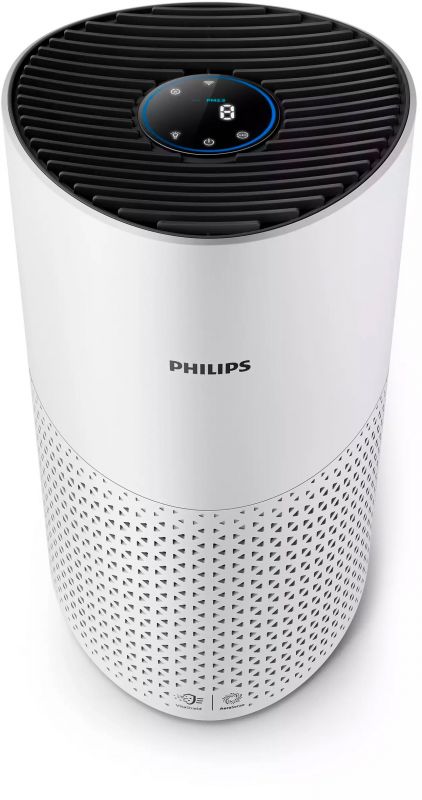 Очисник повітря PHILIPS 1000i Series, 78м2, 300м3/год, дисплей, Nano, НЕРА,попередн.,угольний фільтр, Wi-Fi, 4 режими, білий