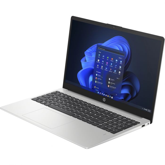 Ноутбук HP 250-G10 15.6" FHD IPS AG, Intel i7-1355U, 16GB, F512GB, UMA, Win11P, сріблястий