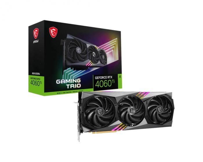 Відеокарта MSI GeForce RTX 4060 Ti 8GB GDDR6 GAMING TRIO