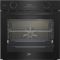 Духова шафа Beko електрична, 72л, A, дисплей, конвекція, телескопічні направляючі, чорний