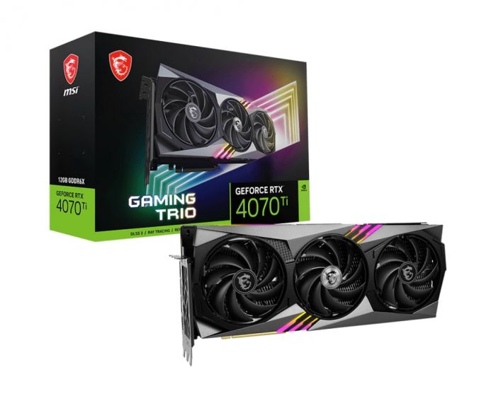 Відеокарта MSI GeForce RTX 4070 12GB GDDR6X GAMING TRIO