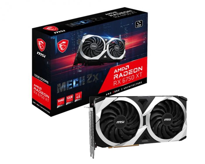 Відеокарта MSI Radeon RX 6750 XT 12GB GDDR6 MECH 2X V1