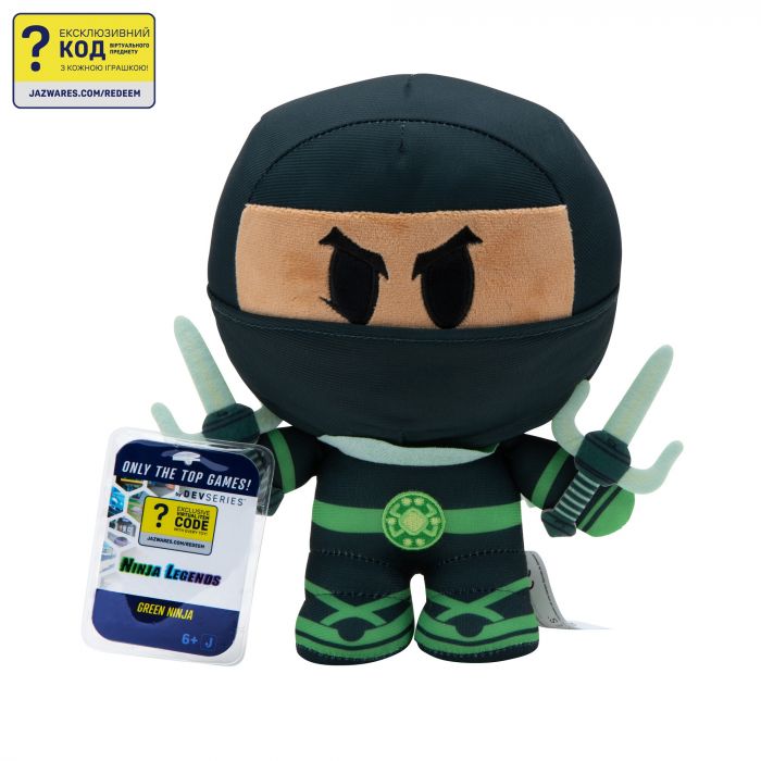 М'яка ігрaшка DevSeries Collector Plush Ninja Legends: Green Ninja