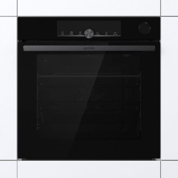 Духова шафа Gorenje електрична, 77л, A+, пара, дисплей, 300 °C, Wi-Fi, чорний