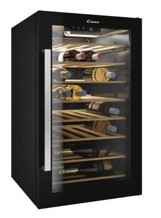 Холодильник Candy для вина, 84.5x49х55, холод.відд.-118л, зон - 1, бут-41, ST, дисплей, чорний